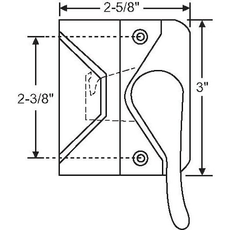 Strybuc Casement Handle Chestnut 34-64-8
